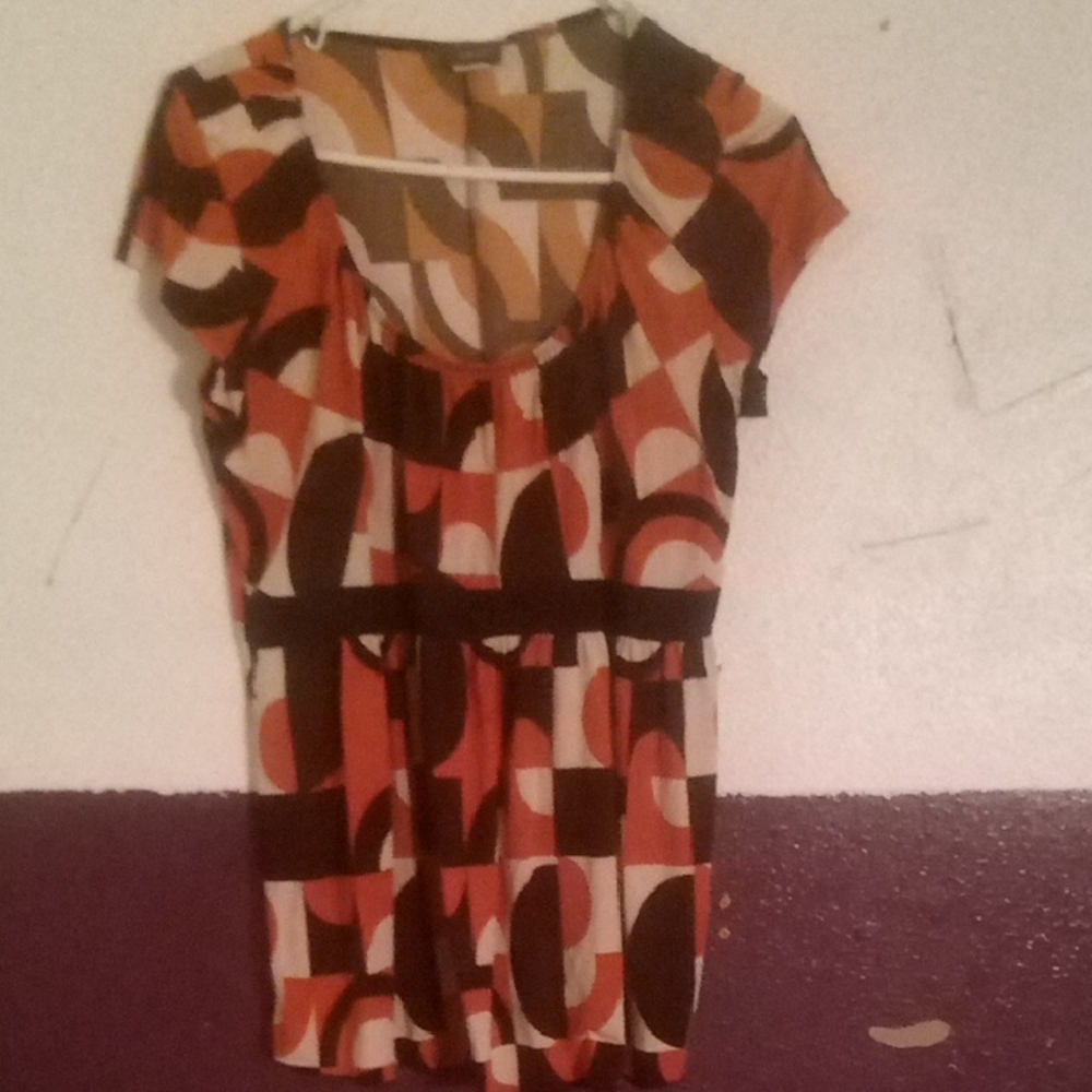 Siren Lily Multicolor Geometric Blouse